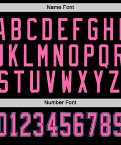 Custom Black Pink-Light Blue Hockey Jersey Suit for daily life, Fabric: 95% polyester and 5% spandex, Regular fit, Stitch Color: automatically matched based on patterns