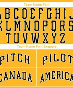 Custom Gold Black-White Baseball Jersey Suit for daily life, Fabric: 95% polyester and 5% spandex, Regular fit, Stitch Color: automatically matched based on patterns