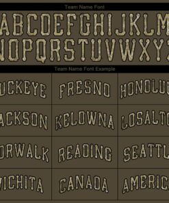 Custom Olive Camo-Black Authentic Salute To Service Baseball Jersey Suit for daily life, Fabric: 95% polyester and 5% spandex, Regular fit, Stitch Color: automatically matched based on patterns